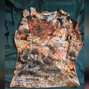 Multi Colors  Womens Petite Small Top